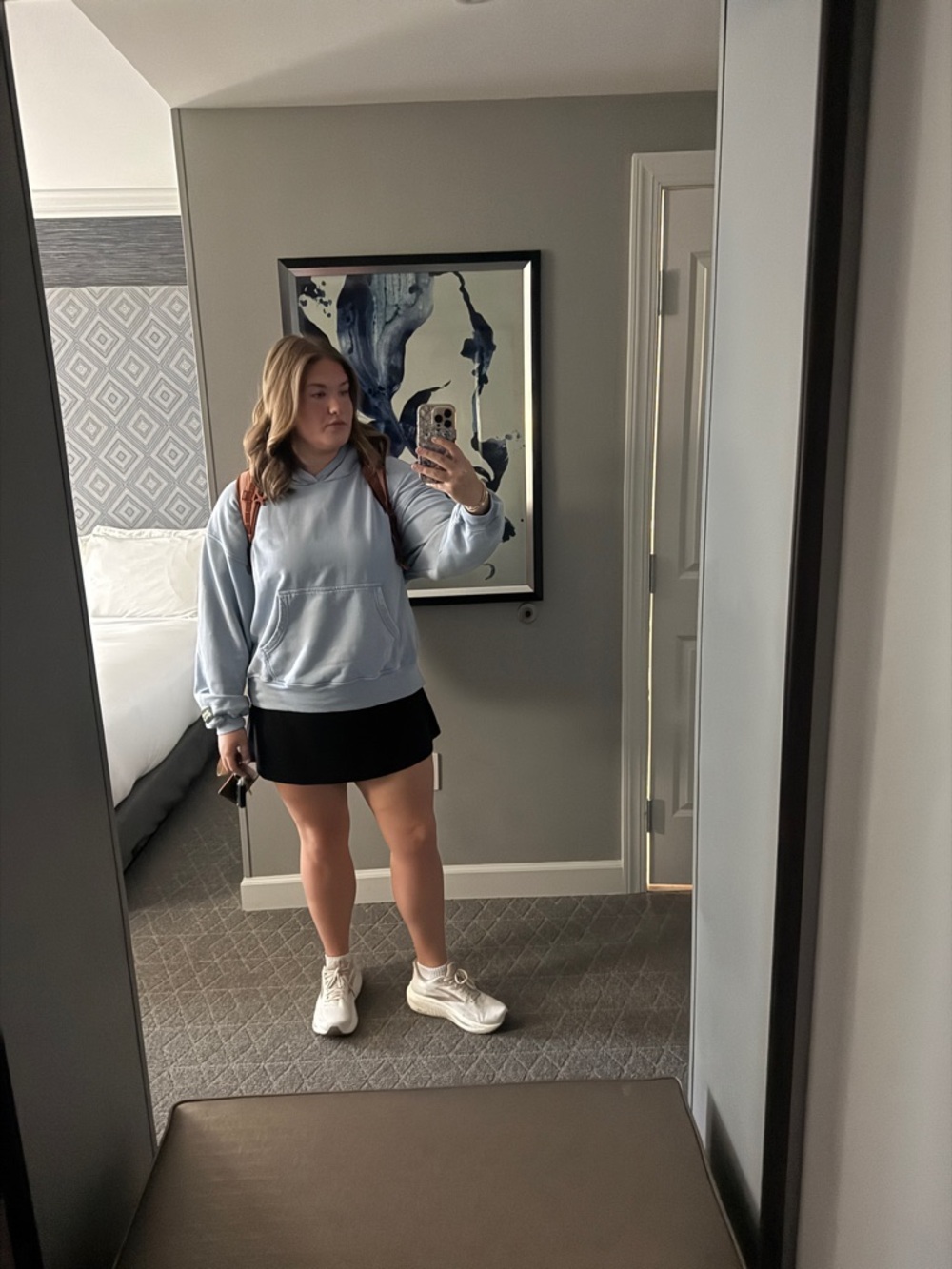 Daily Drills Light Blue Hoodie Sweatshirt